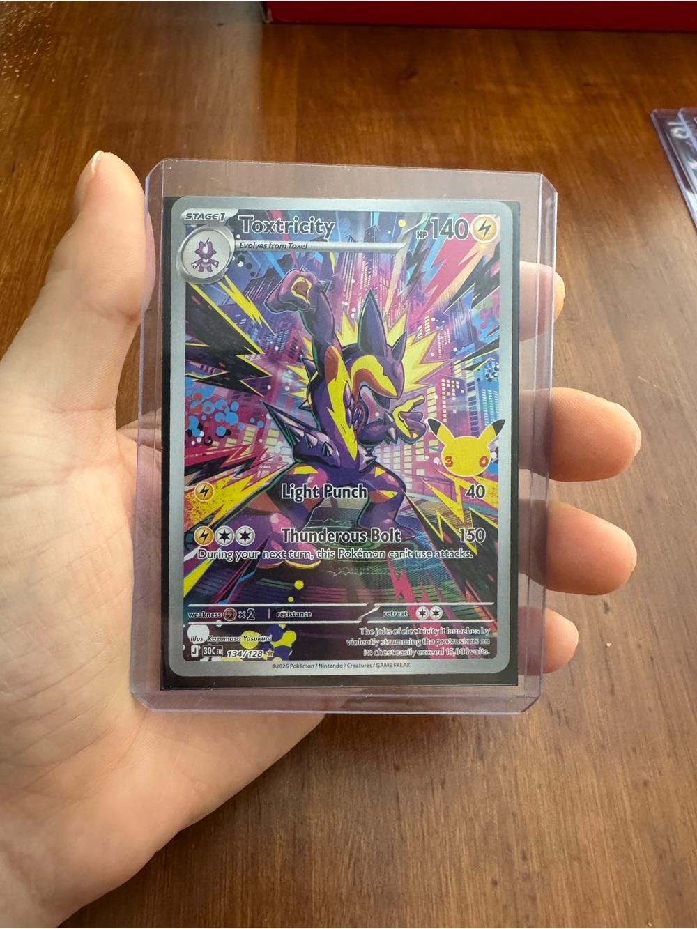 Toxtricity Pokémon card